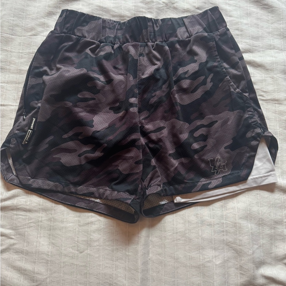 YoungLA Dark Camo Athletic Shorts